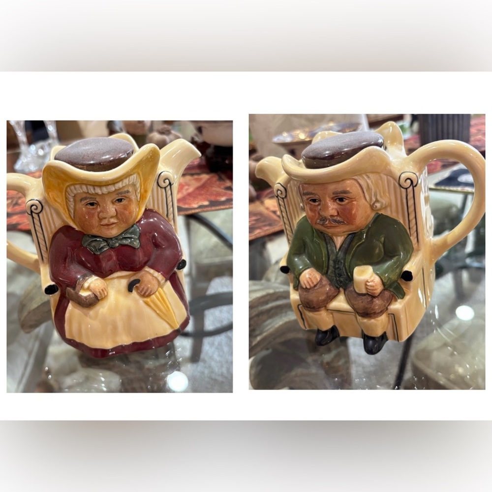 Tea Pot Staffordshire Tony Wood antique